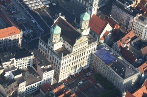 ballonfahrt über Augsburg