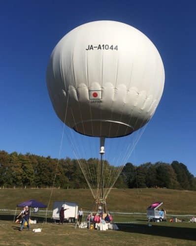 Gasballon vor dem Start