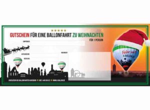 PDF Gutschein selbst ausdrucken - Gutschein für eine Person zu Weihnachten verschenken
