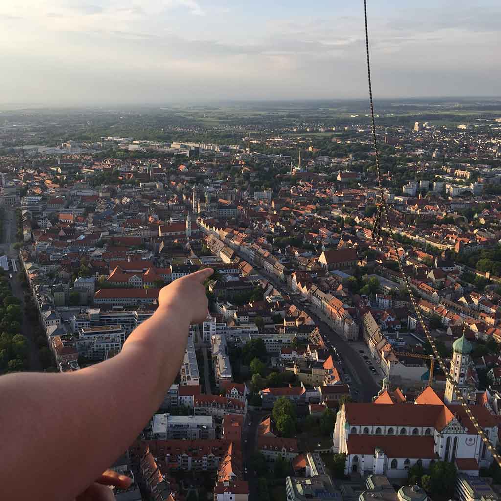 Fahrtrouten über Augsburg