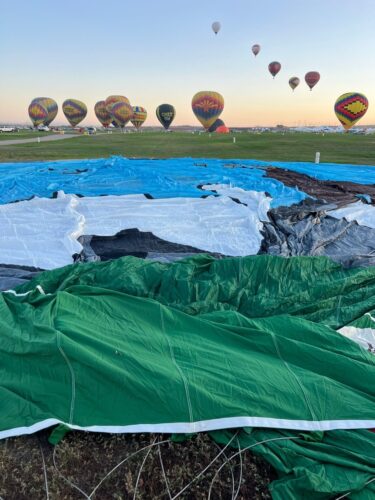 1.Ballonfahrt in Albuquerque - vor dem Start